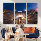 Oklahoma Sooners Memorial Stadium Wall Art Canvas Print