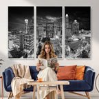 Charlotte Skyline Canvas Wall Art Print | North Carolina Cityscape