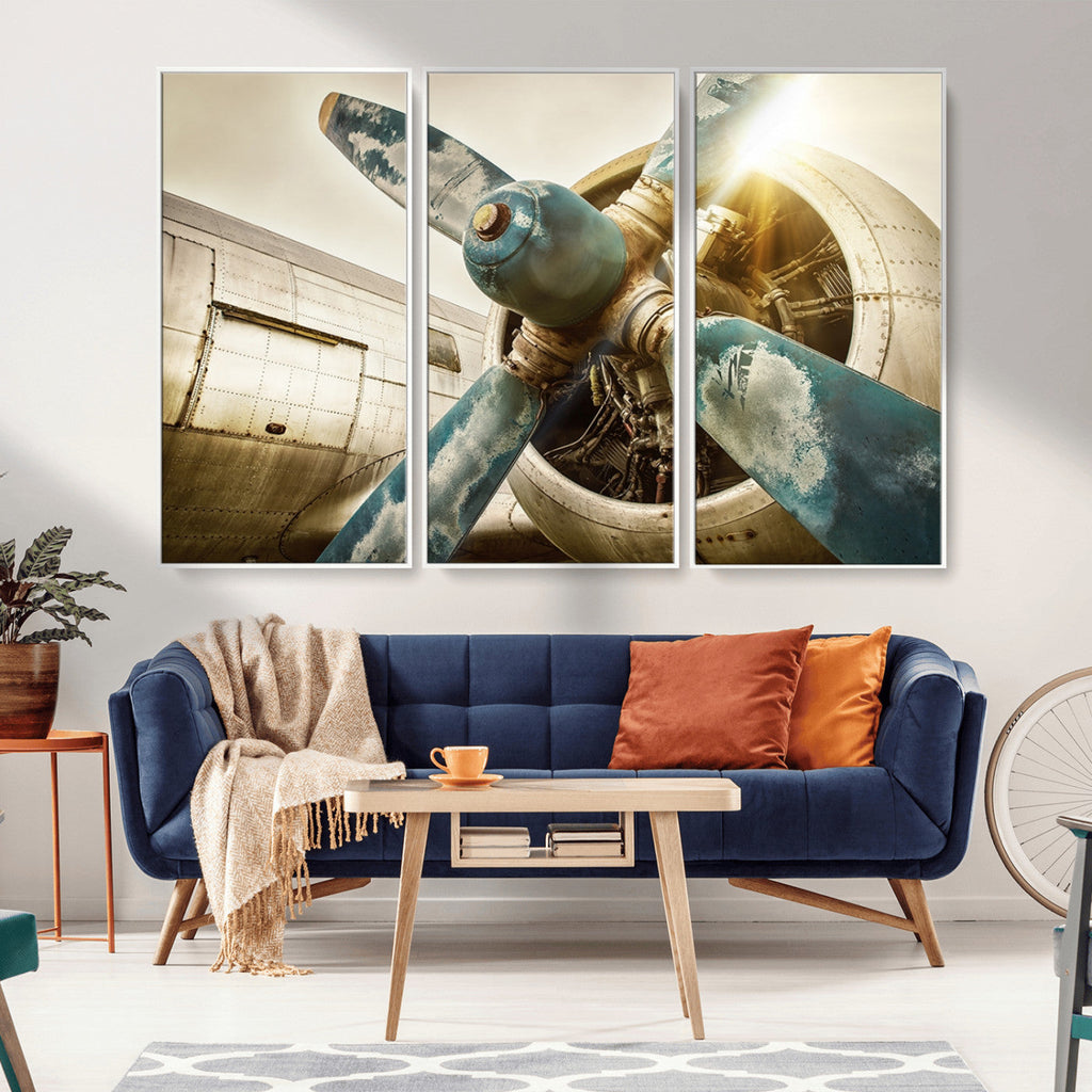 Vintage Airplane Canvas Print