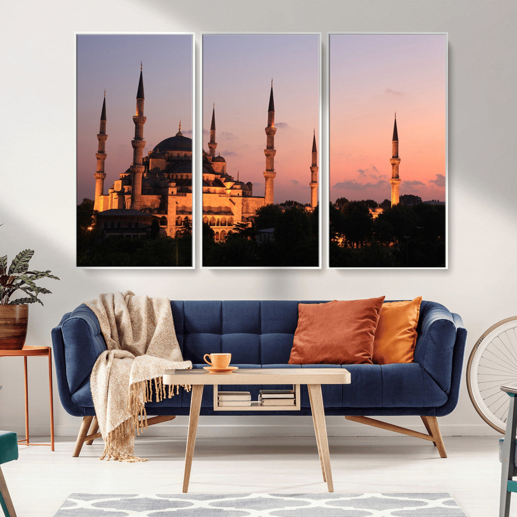 Wall Art Turkey Istanbul Skyline Canvas Print