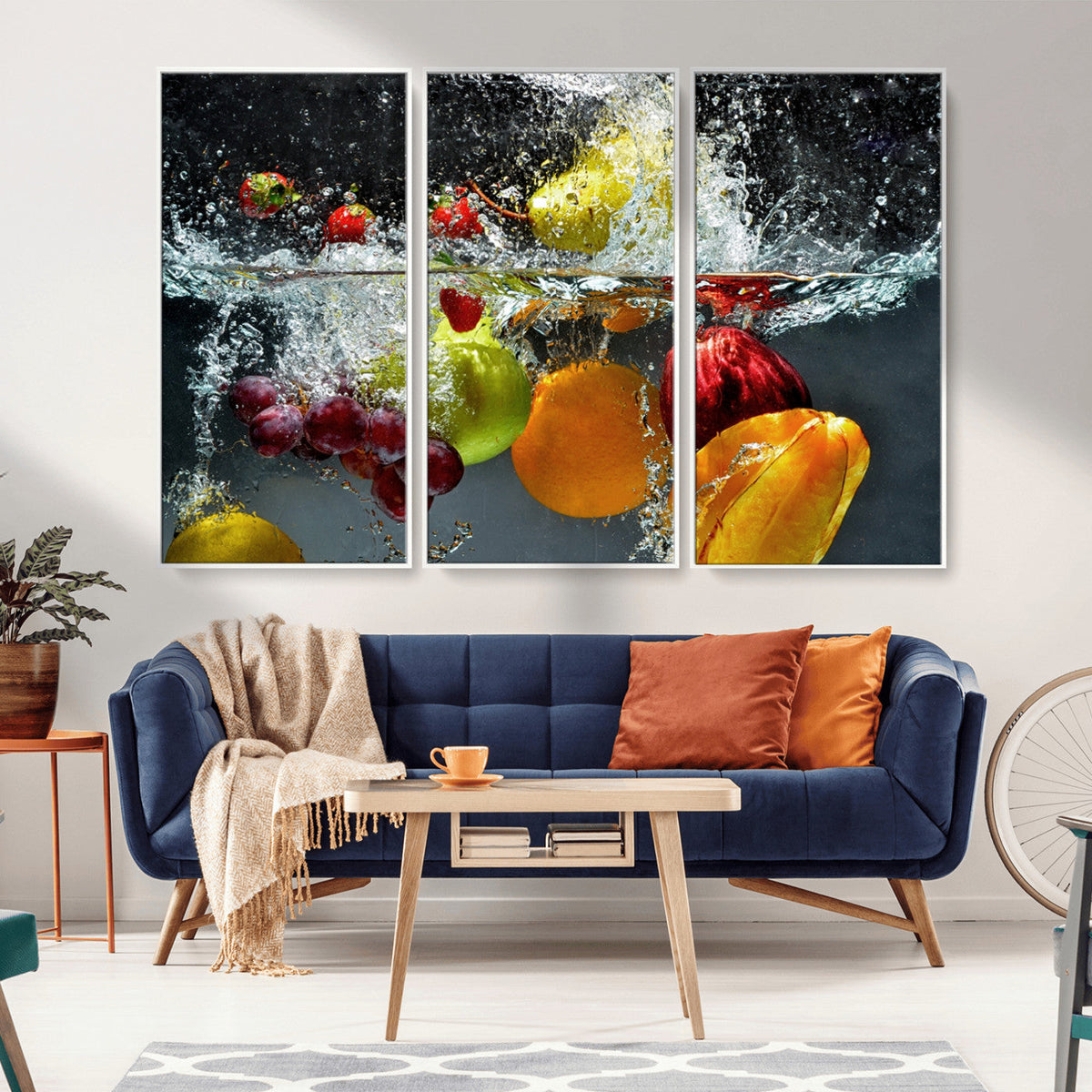 Kitchen Vegetables World Wall Art Canvas Print