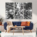 Trees Contemporary Art Canvas Print