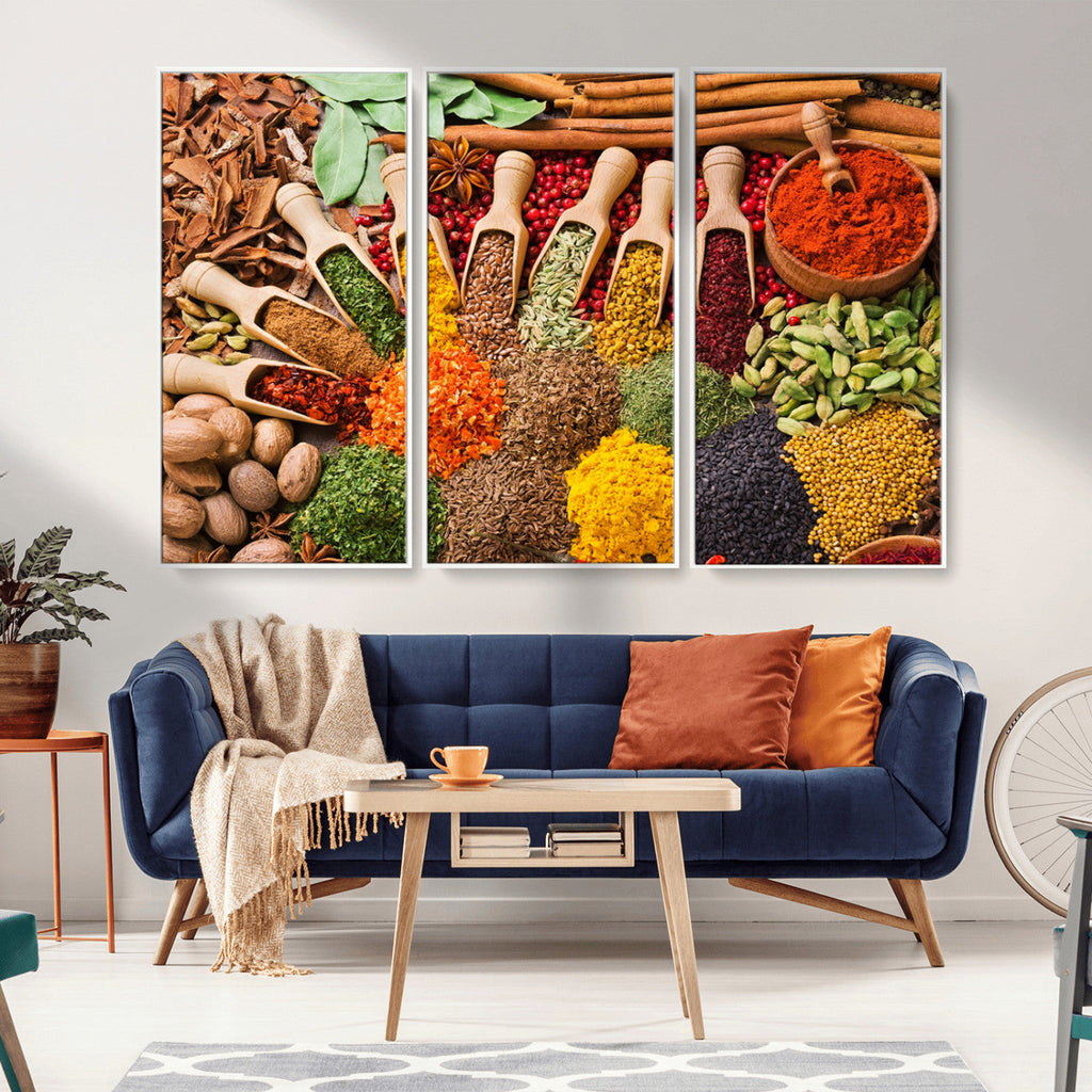 Spices Kitchen Wall Art Canvas Print