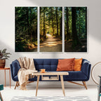 Natural Landscape Wall Art Relaxing Forest Canvas Print