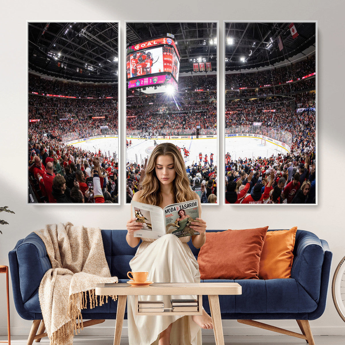 Amerant Bank Arena Wall Art Canvas Print, Hockey Arena