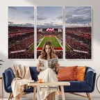 Florida Tampa Raymond James Stadium Wall Art Canvas Print