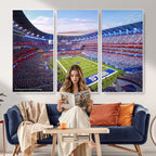Buffalo Bills Football Team Print Canvas, Buffalo Highmark Stadium