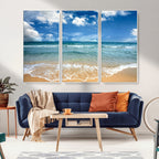 Sea View From the Beach Canvas Print