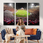 University of Maryland Terrapins Football Team Print, Extra Large Game Room Wall Decor