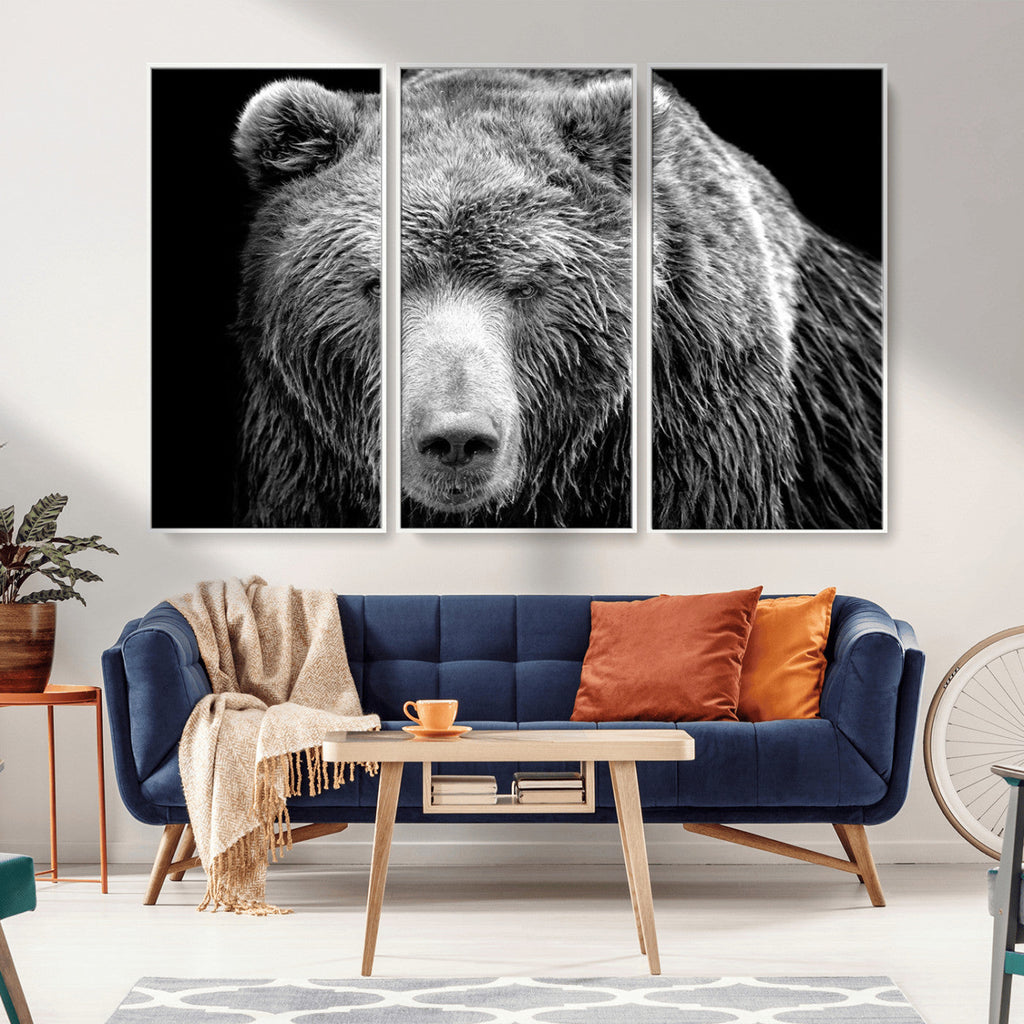 399 Grizzly Bear Canvas Print, Ready to Hang Wall Art
