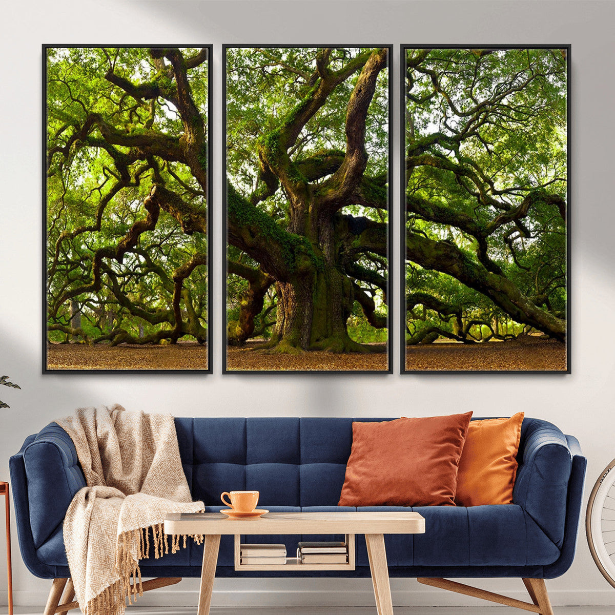 Angel Oak Tree Wall Art Canvas Print | Forest Tree Nature Photography Print