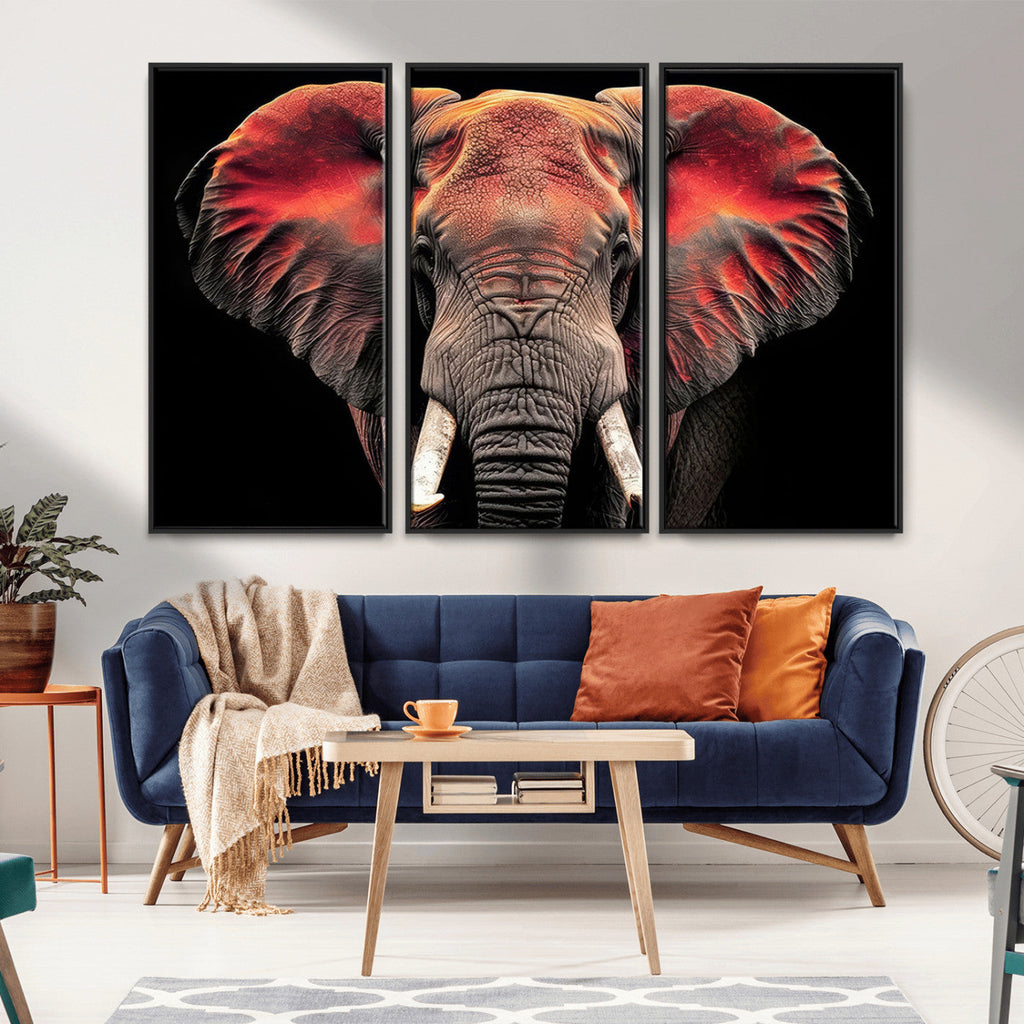 Elephant Wall Art Canvas Print