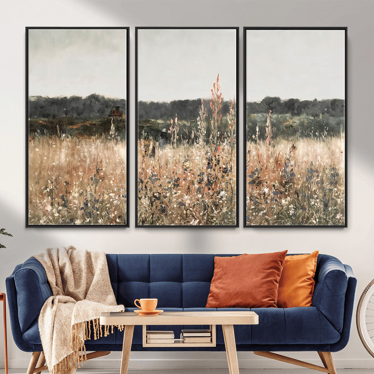 Rustic Field Landscape Wall Art Print, Giclee Canvas Wall Art