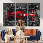 Ferrari Pit Stop Canvas Wall Art | Precision and Speed
