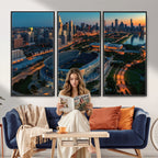 Chicago Bears Soldiers Field Wall Art Canvas Print