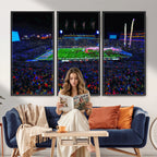Ole Miss Rebels Vaught Hemingway Stadium Wall Art Canvas Print