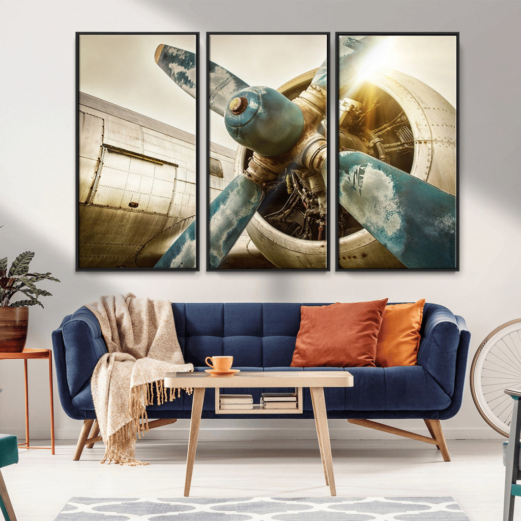 Vintage Airplane Canvas Print