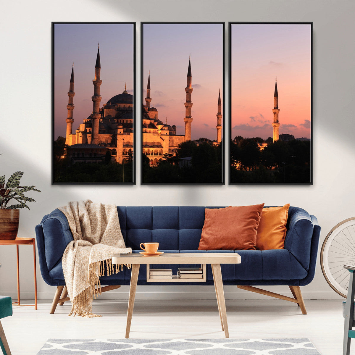 Wall Art Turkey Istanbul Skyline Canvas Print