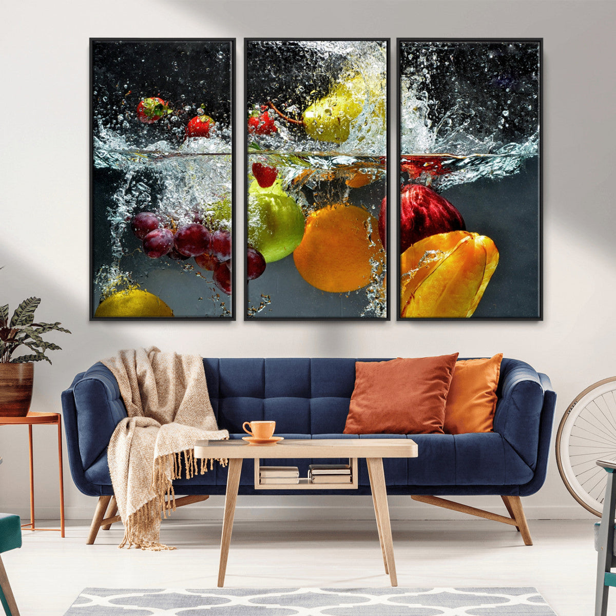 Kitchen Vegetables World Wall Art Canvas Print