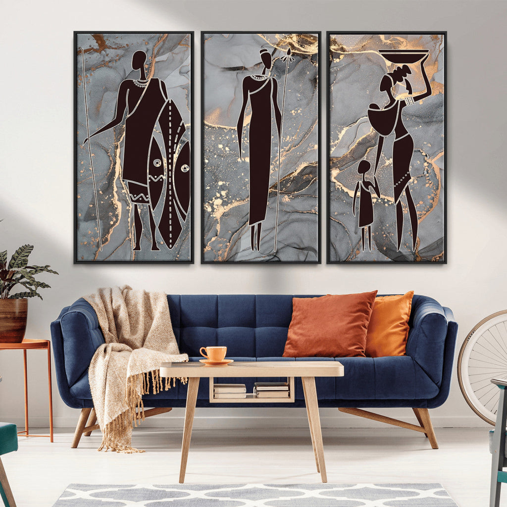 African American Wall Art | Elegant African Women Canvas Print