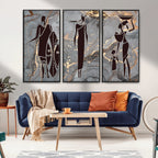 African American Wall Art | Elegant African Women Canvas Print