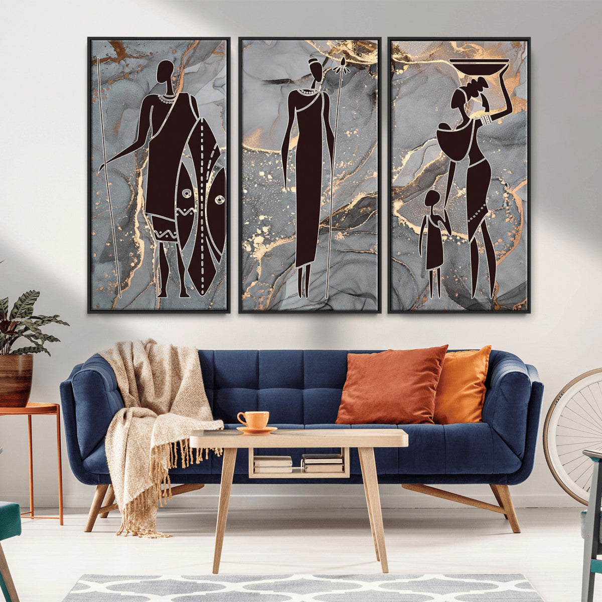 African American Wall Art | Elegant African Women Canvas Print
