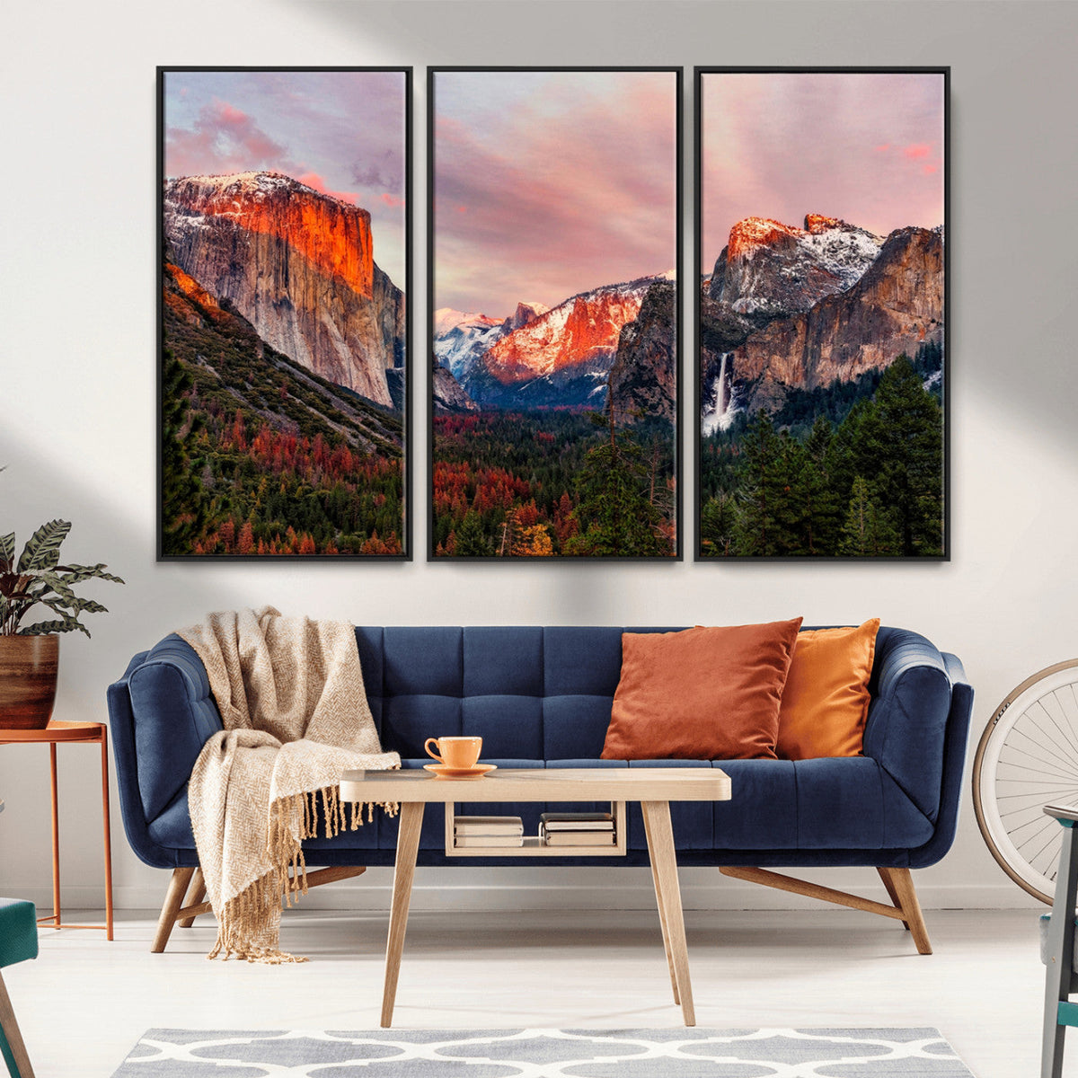 Yosemite Half Dome Wall Art Canvas Print El Capitan