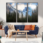 Half Dome Yosemite California Wall Art Canvas Print El Capitan