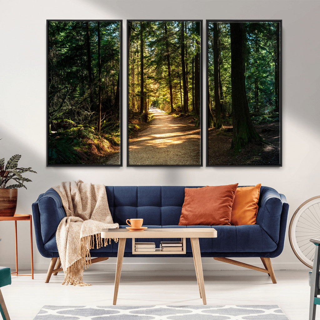 Natural Landscape Wall Art Relaxing Forest Canvas Print