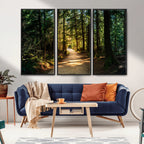Natural Landscape Wall Art Relaxing Forest Canvas Print