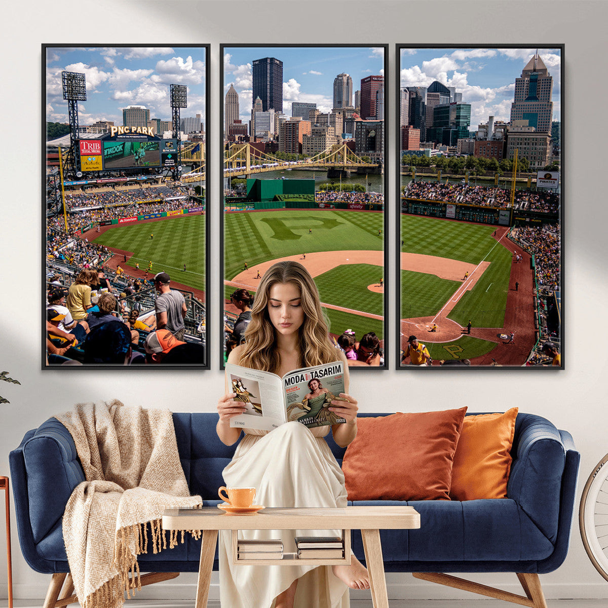 Pittsburgh Pirates Baseball Team Print, PNC Park Stadium