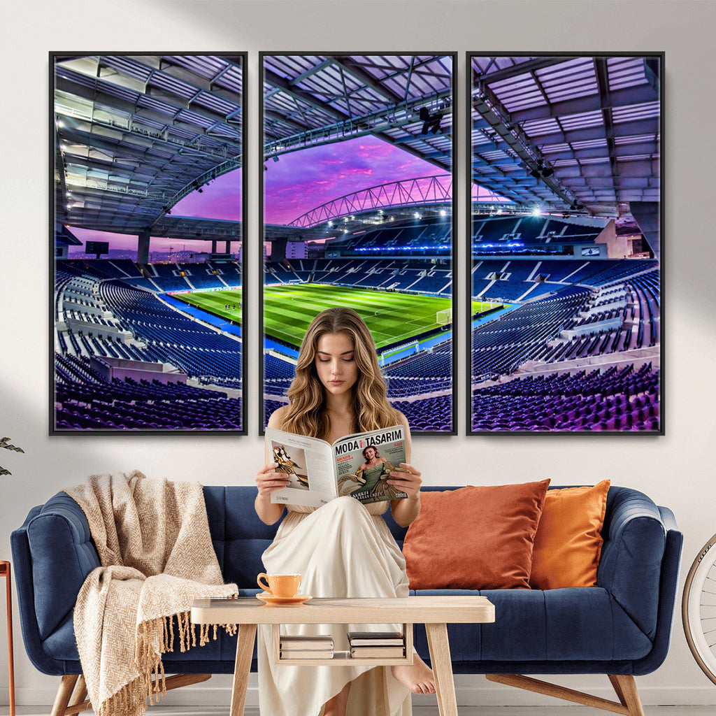 FC Porto Soccer Team Print Canvas, Dragon Stadium Wall Art