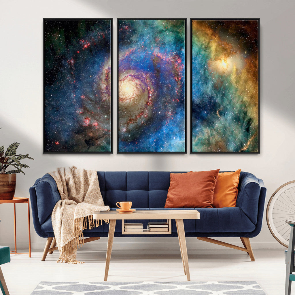 Spiral Galaxy Wall Art Canvas Print