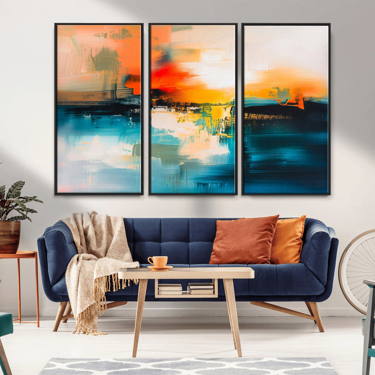 Colorful Abstract Wall Art | Bold Modern Canvas Print | Ready to Hang