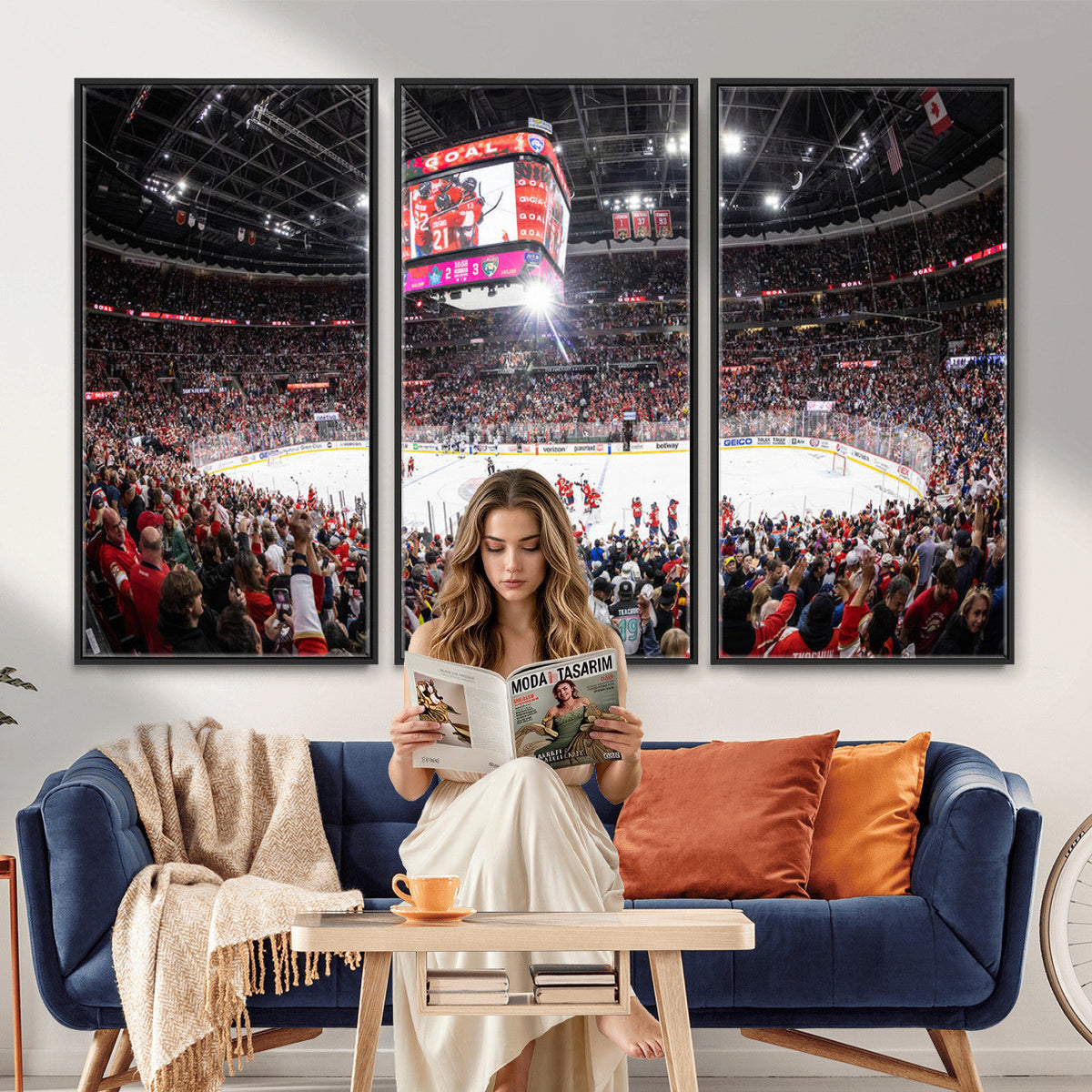 Amerant Bank Arena Wall Art Canvas Print, Hockey Arena
