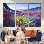 Buffalo Bills Football Team Print Canvas, Buffalo Highmark Stadium