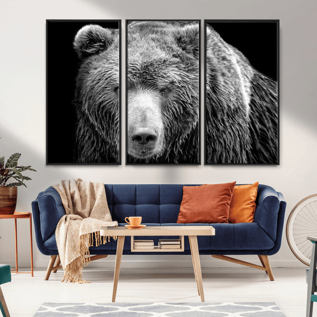 399 Grizzly Bear Canvas Print, Ready to Hang Wall Art