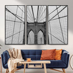 Large Brooklyn Bridge Wall Art Canvas Print