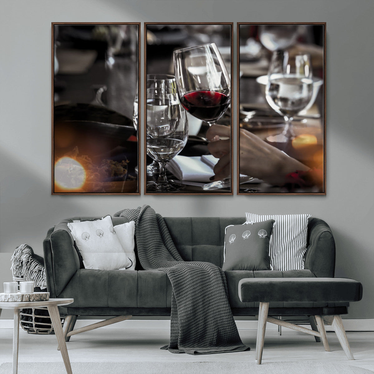 Red Wine and Glass Canvas Print