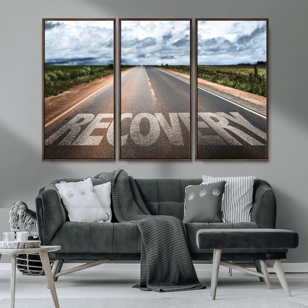 Recovery Road Wall Art Canvas Print