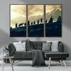 Fellowship Journey Wall Art | Fantasy Adventure Canvas Print