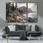 Serene Coastal View of Acadia National Park