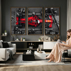 Ferrari Pit Stop Canvas Wall Art | Precision and Speed