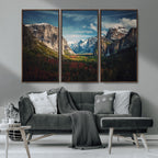Yosemite National Park Wall Art Canvas Print, Framed El Capitan Mountain Landscape