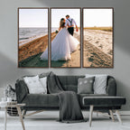 Personalized Custom Photo Wall Art Canvas Print, Unique Picture Design 3 Panel Set