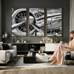 Vintage Antique Airplane Wall Art Canvas Print