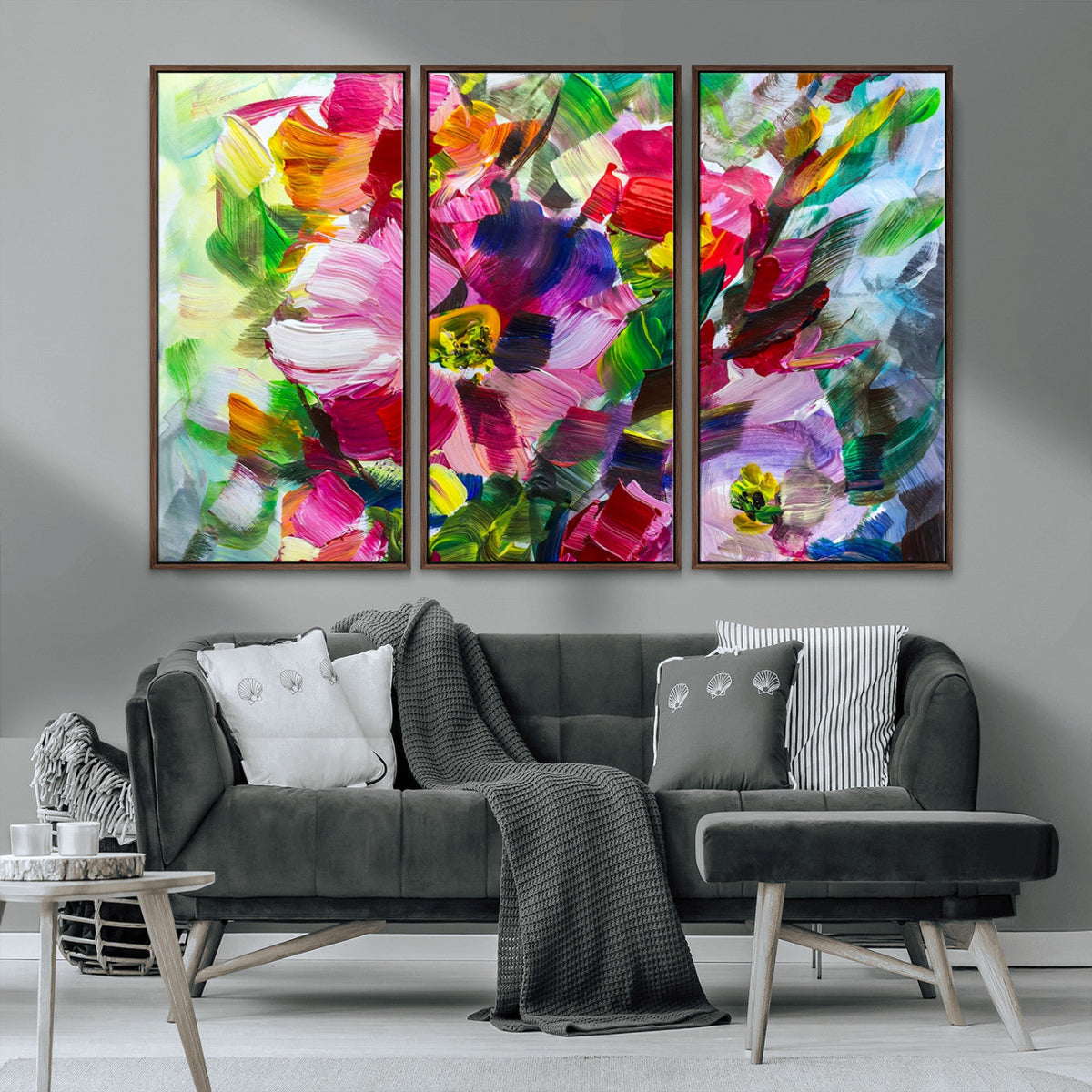 Oil Flower Abstract Canvas Print