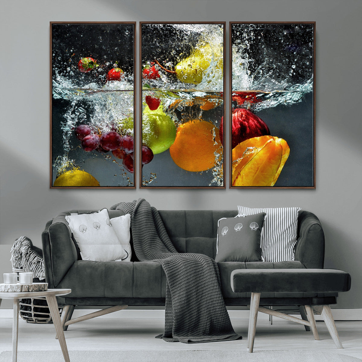 Kitchen Vegetables World Wall Art Canvas Print