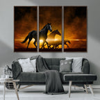 Horse Wall Art Canvas Print, Multi Panel Animal Canvas Print