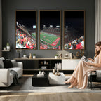 Houston Cougars Football Team Print, Houston TDECU Stadium